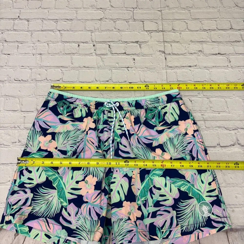 Chubbies Men Swimwear Swim Trunks Shorts Size Large Floral D039 -28
